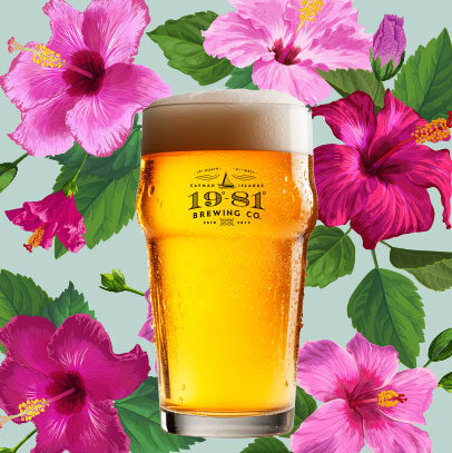 19-81 Brewery Taproom Exclusives Cayman Beers: Hibiscus-cider